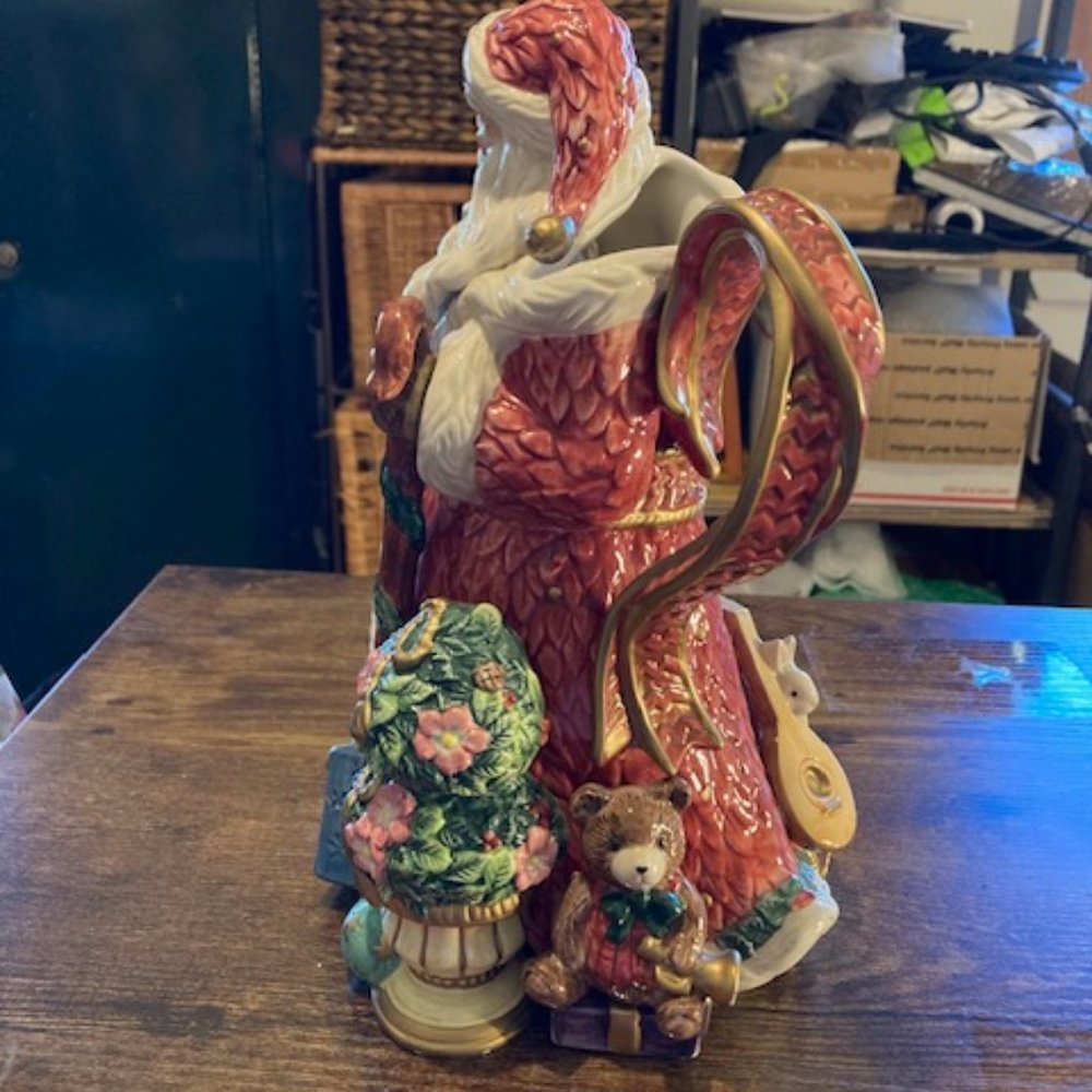 COPY - Fitz & Floyd vintage Santa Claus water pitcher - Picture 2 of 8